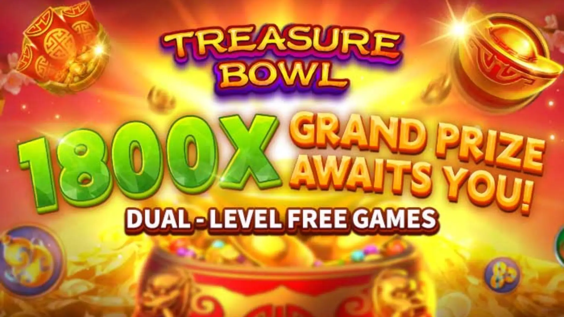 Multiplicadores Treasure Bowl z7 - 7777x Máximo com Tigela Dourada